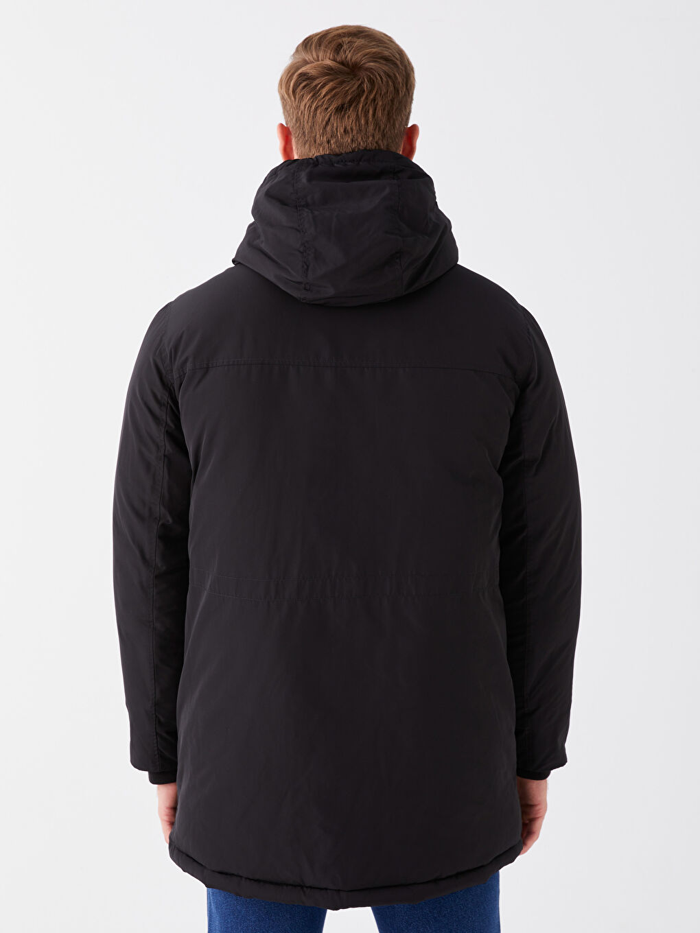 Regular Fit Hooded Men's Parka-5
