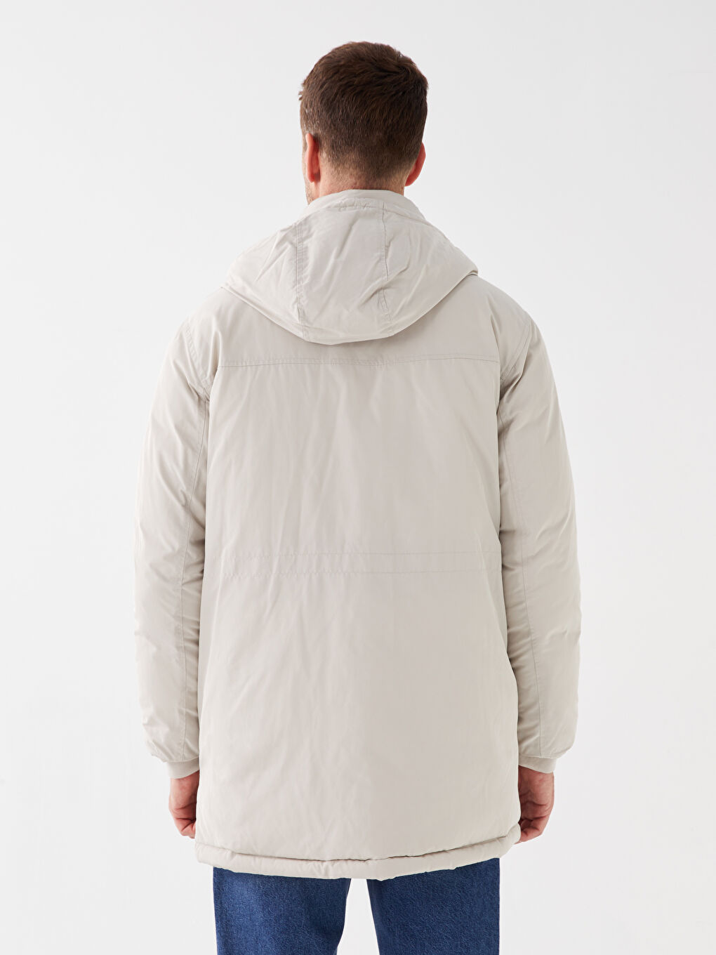 LCWAIKIKI Classic Standart Kalıp Kapüşonlu Erkek Parka -W34770Z8-VCZ