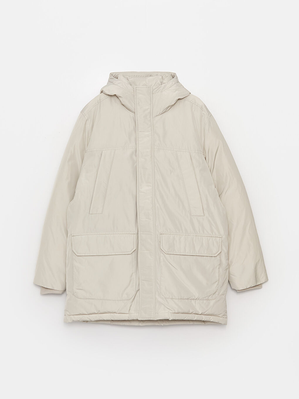 LCWAIKIKI Classic Standart Kalıp Kapüşonlu Erkek Parka -W34770Z8-VCZ