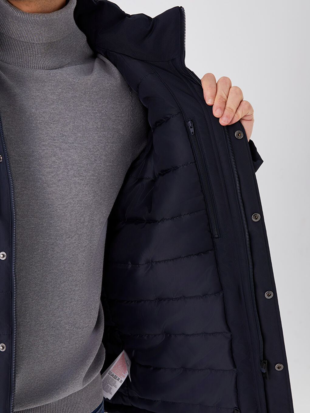 Standard Fit Hooded Men's Coat-3