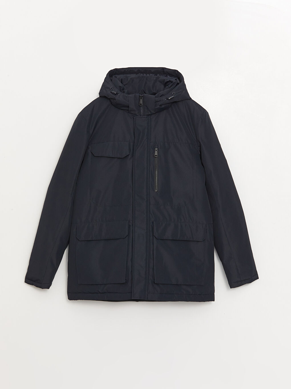 Standard Fit Hooded Men's Coat-6