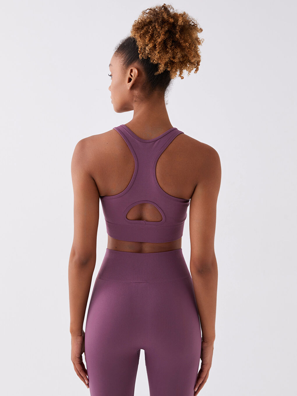 XSIDE ACTIVE Crew Neck Plain Seamless Women's Sports Bustier -W34790Z8-HBM