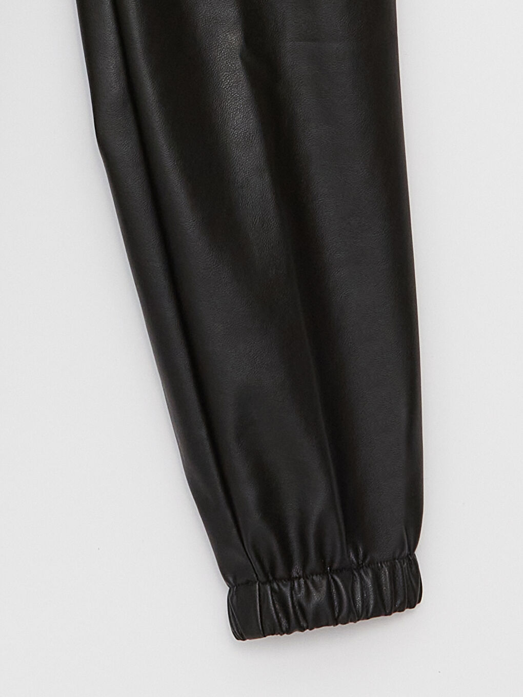 Джоггеры Для Девочек Из Искусственной Кожи На Эластичной Талии-2