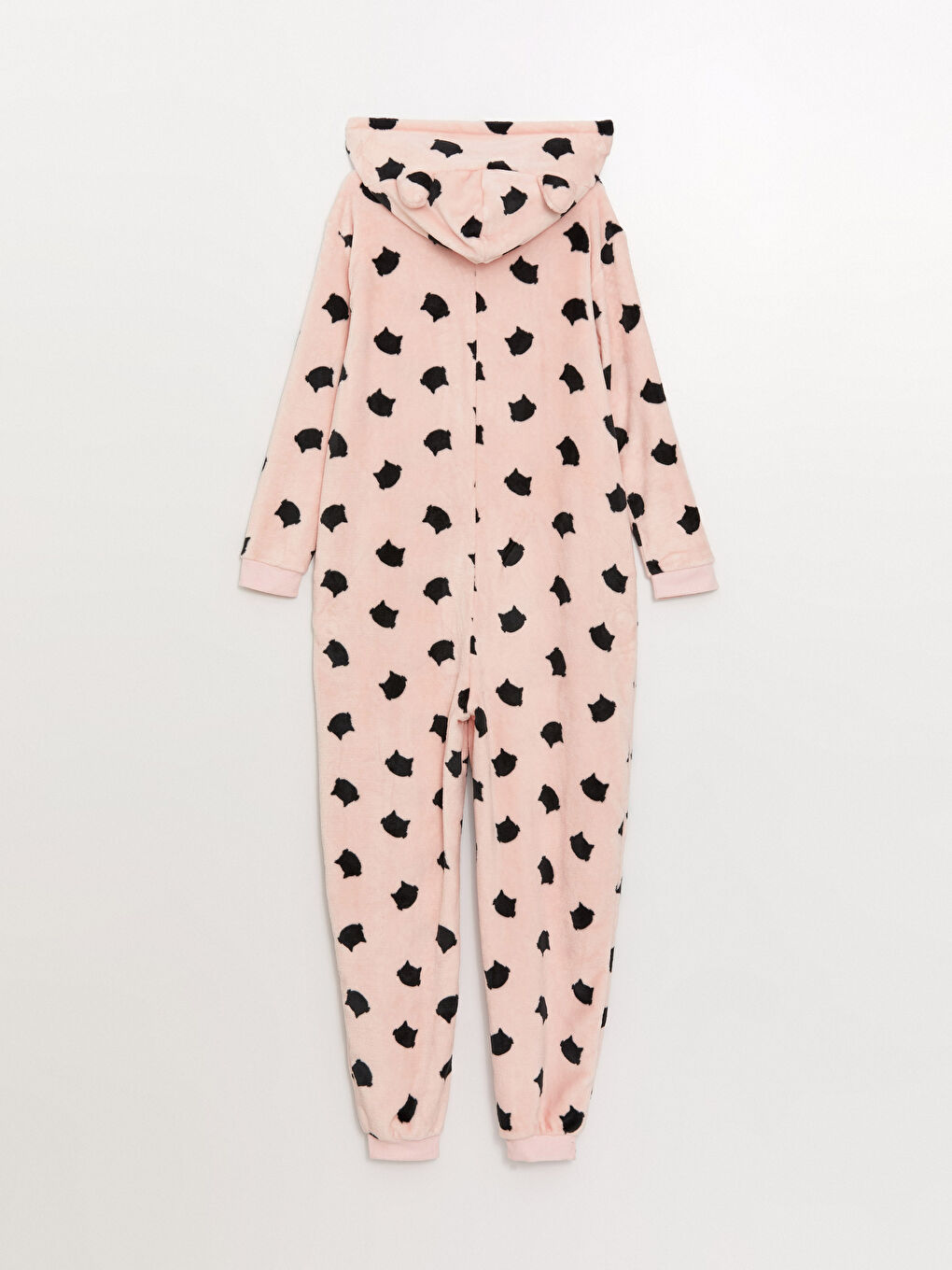 LCW DREAM Women's Plush Sleeping Bag with Hooded Pattern Long Sleeve -W34817Z8-LSZ