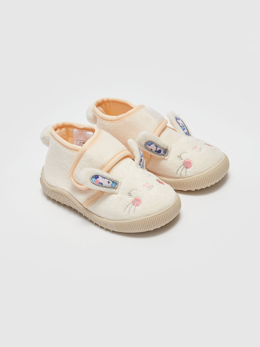 LCW STEPS 3D Printed Rabbit Figured Baby Girls' Slipper