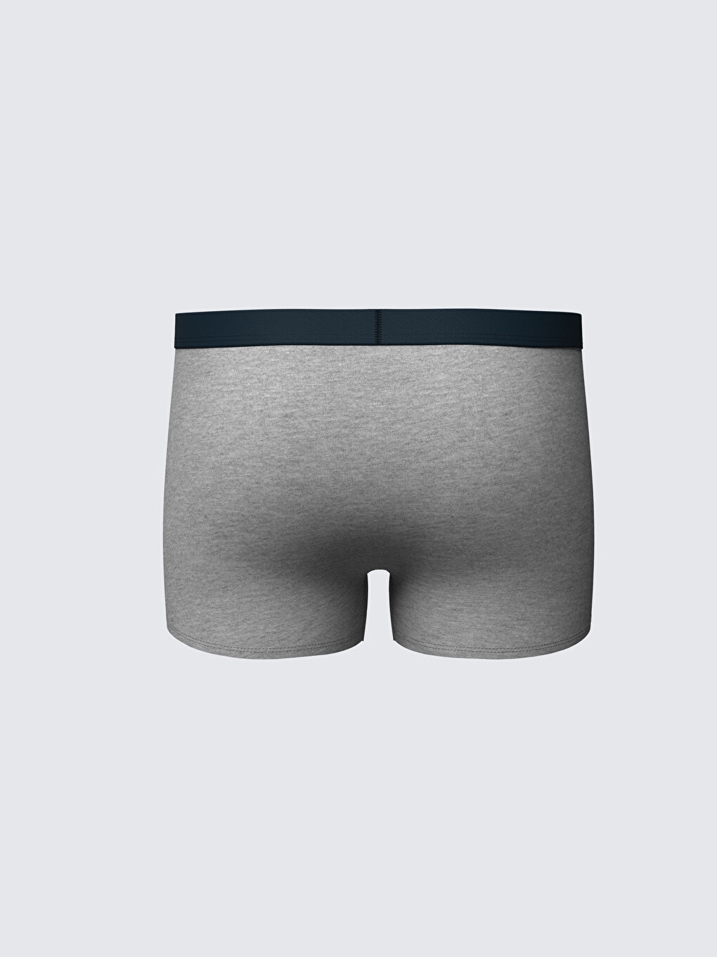 سراويل بوكسر قطن مطاطي عادي للرجال - مجموعتين-2