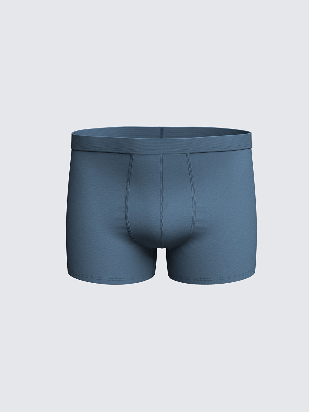 سراويل بوكسر قطن مطاطي عادي للرجال - مجموعتين-3