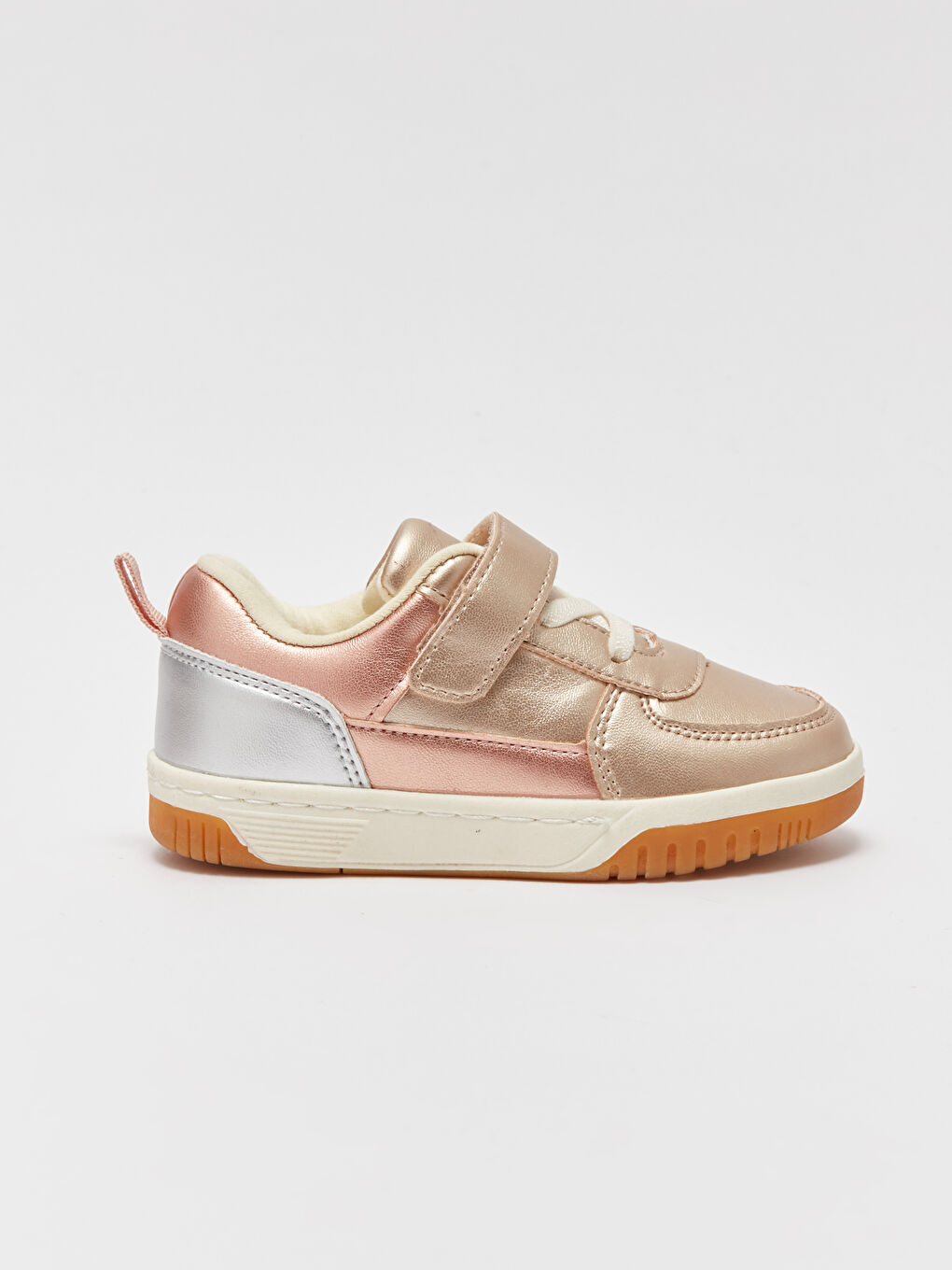 Leather Look Baby Girl Sneakers-1