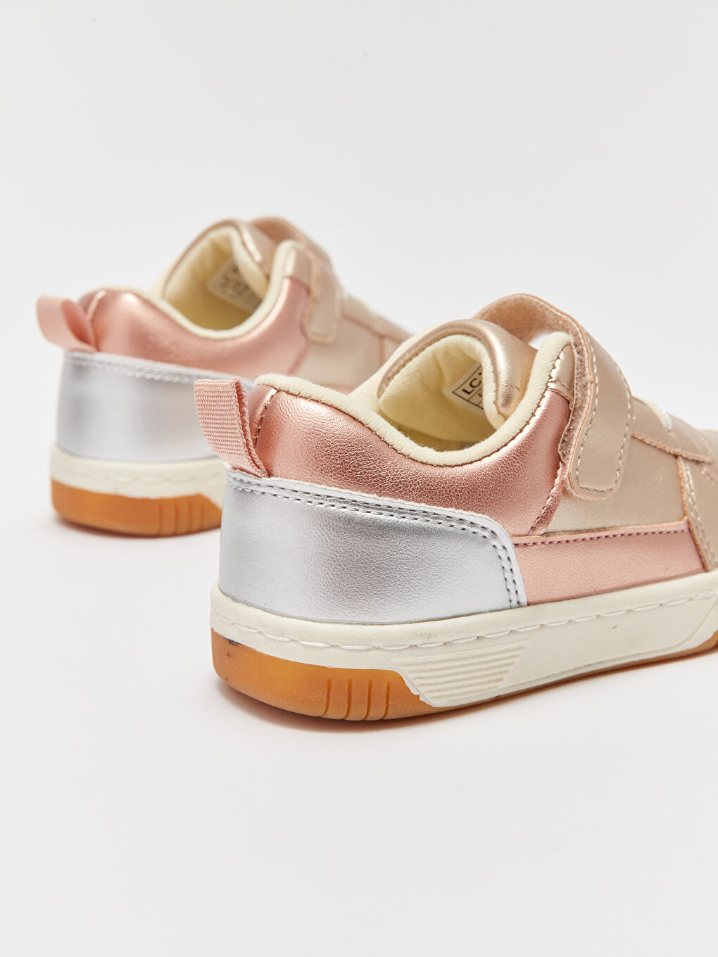 Leather Look Baby Girl Sneakers-4