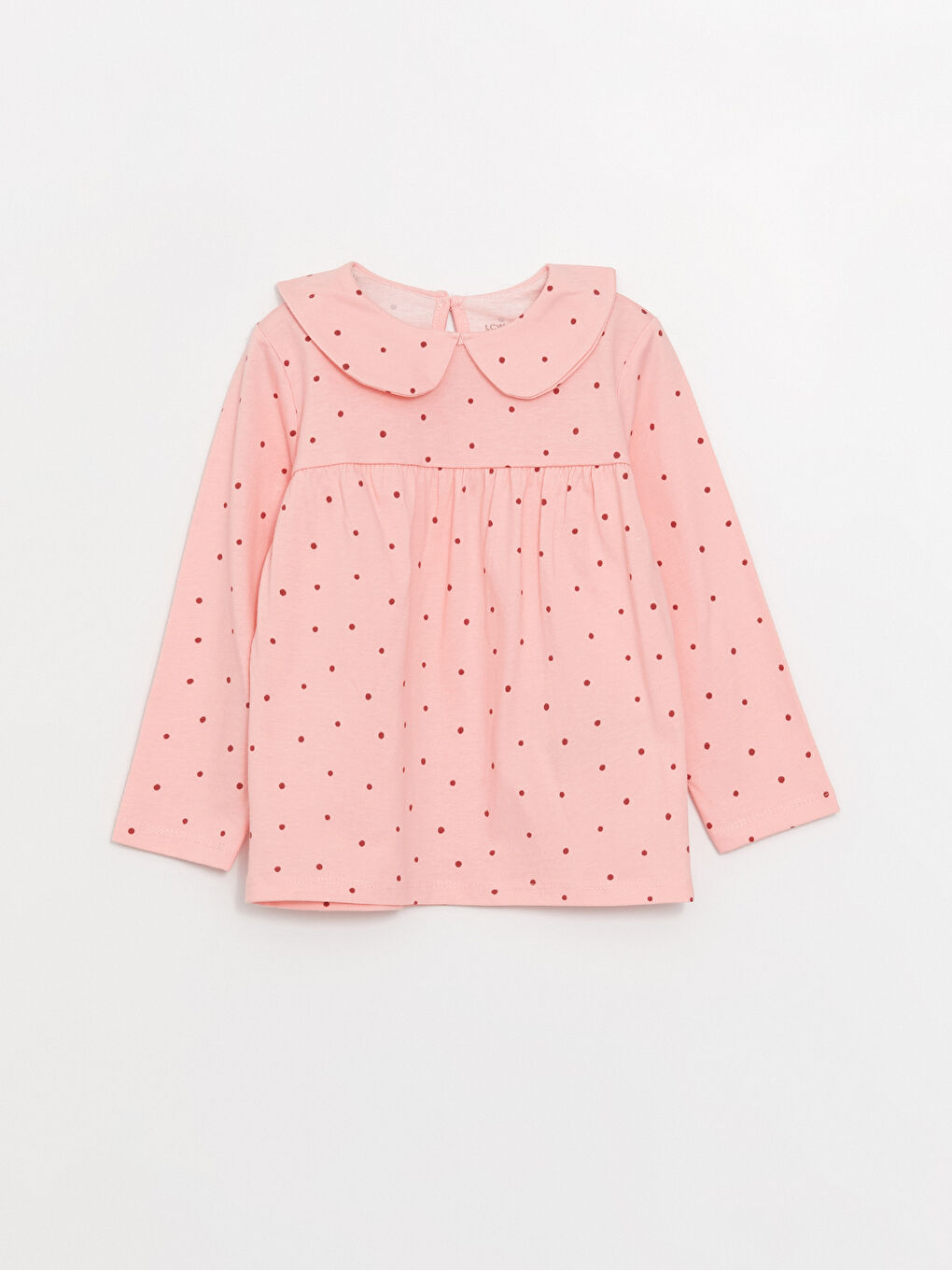 Pembe Puantiyeli Kız Bebek Pijama Takımı-1