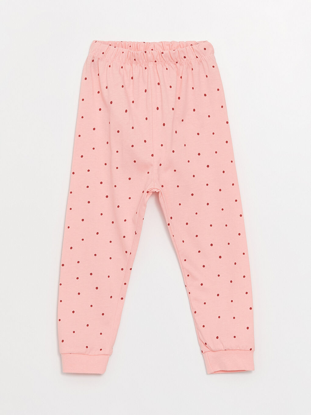 Pembe Puantiyeli Kız Bebek Pijama Takımı-4