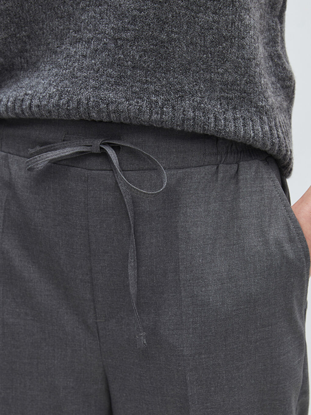 LCW Vision Elastischer Bund Karotten-Passform Damenhose -W34952Z8-LAK