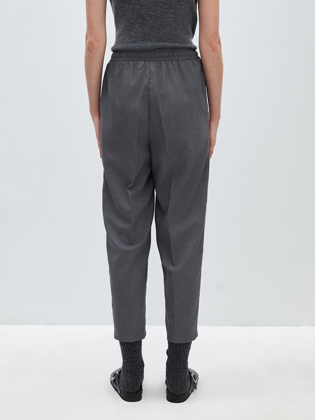 LCW Vision Elastischer Bund Karotten-Passform Damenhose -W34952Z8-LAK