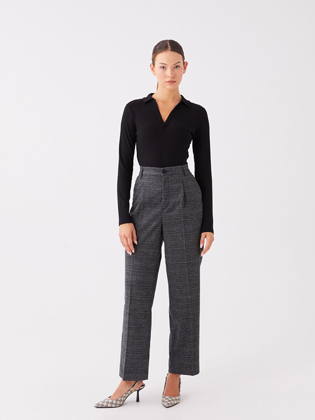 გოლფი უბრალო გრძელმკლავიანი მაისური ქალებისთვის-2