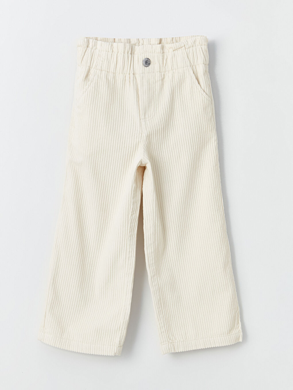 LCW Kids Beli Lastikli Kız Çocuk Kadife Pantolon -W34982Z4-FEL