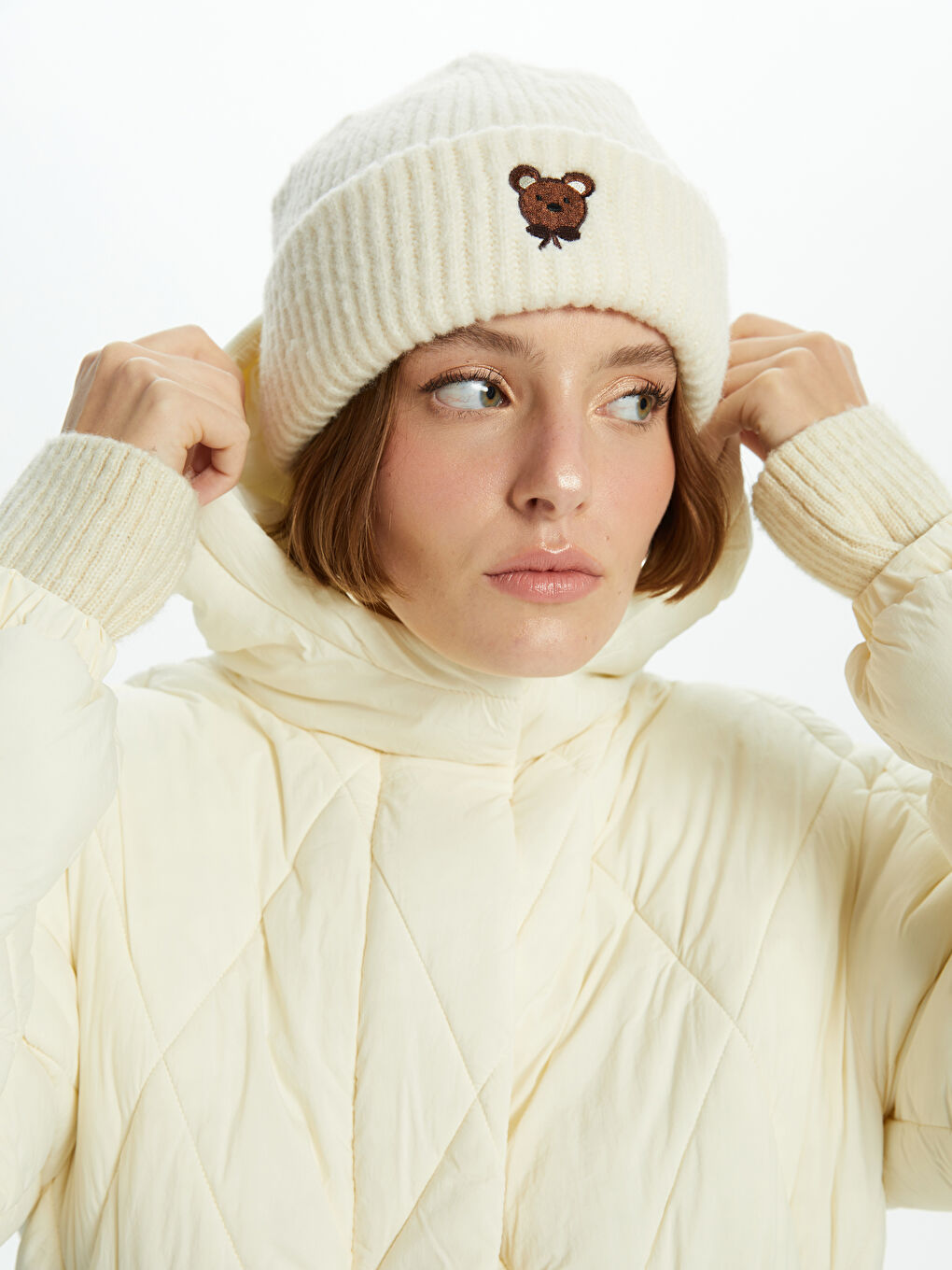 Embroidery Detail Women's Beret-1