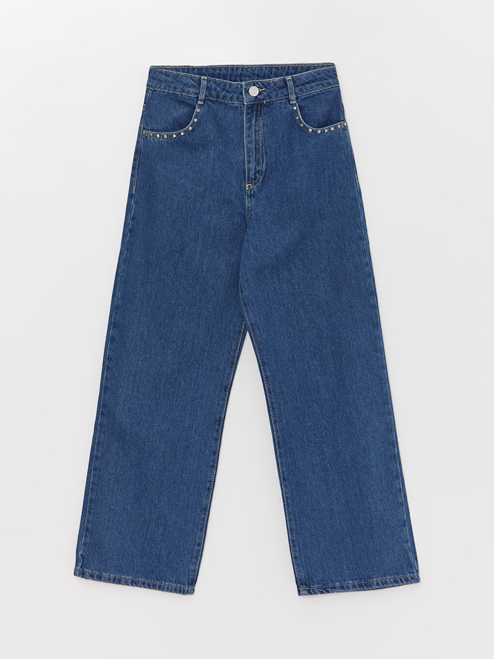 جينز بنات واسع الأرجل