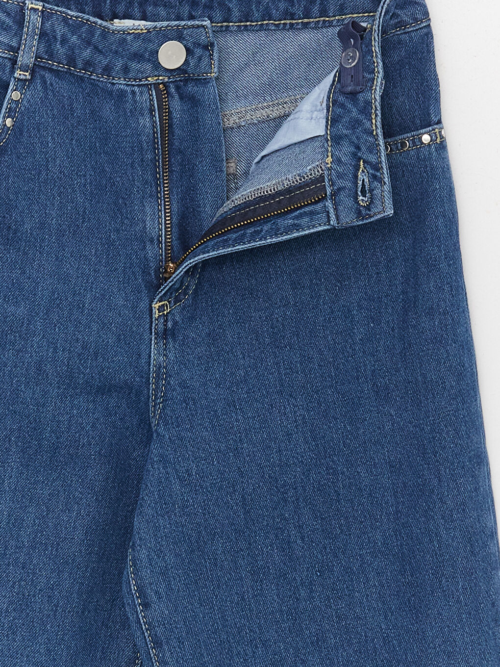 جينز بنات واسع الأرجل-3