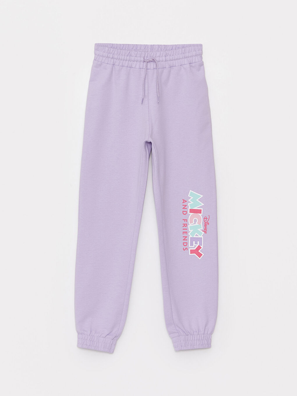 Karışık Bisiklet Yaka Minnie Mouse Baskılı Uzun Kollu Kız Çocuk Sweatshirt ve Eşofman Altı-2