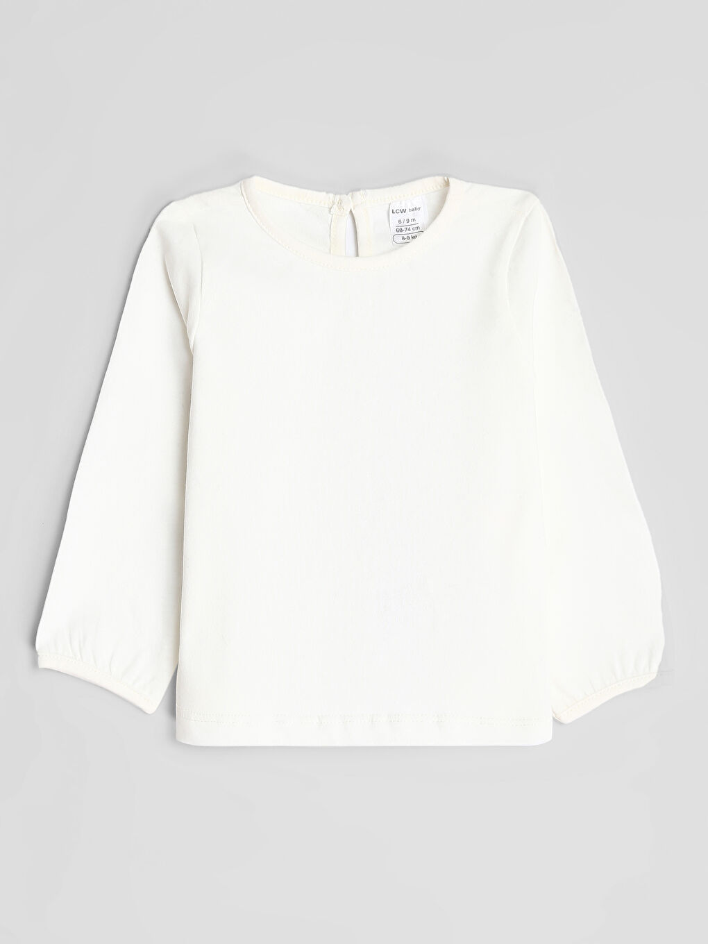 მრგვალყელიანი საბაზისო მაისური გოგონებისთვის-1