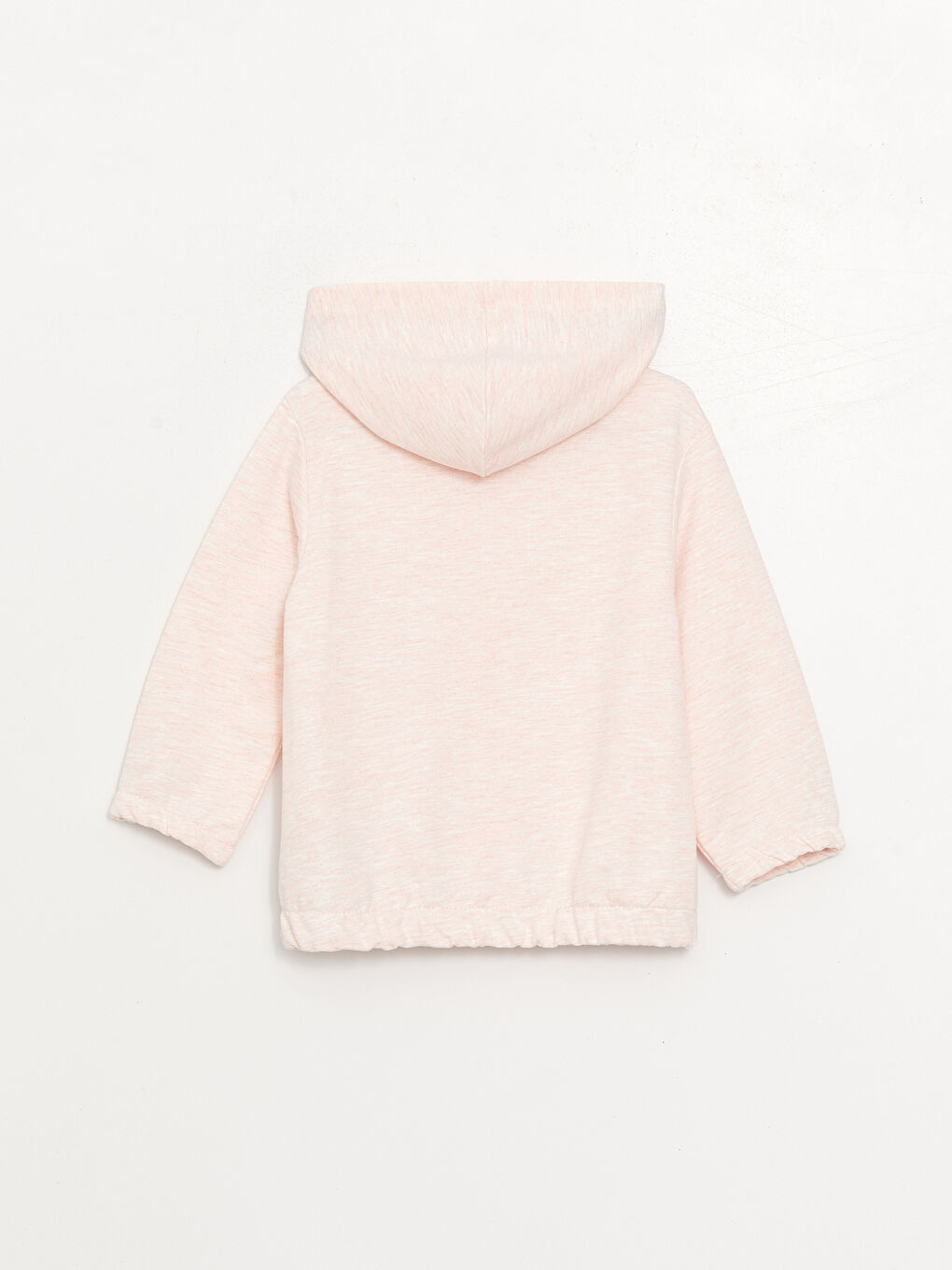 LCW baby Pembe Kapüşonlu Uzun Kollu Kız Bebek Fermuarlı Sweatshirt - 2