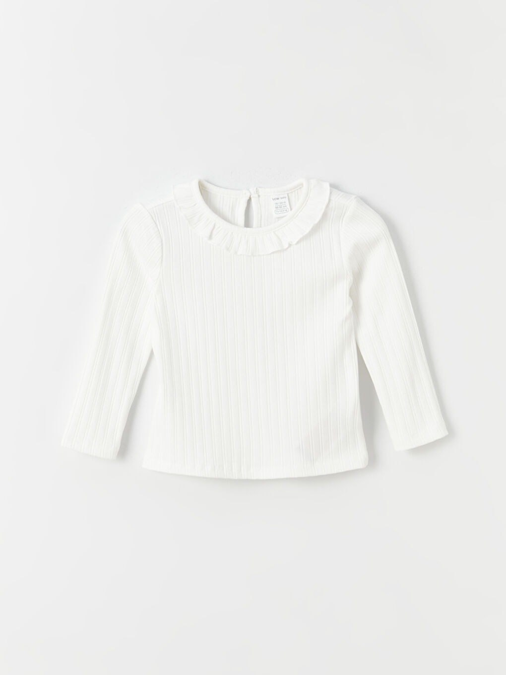 LCW baby Crew Neck Long Sleeve Baby Girls' T-Shirt -W35073Z1-FDJ