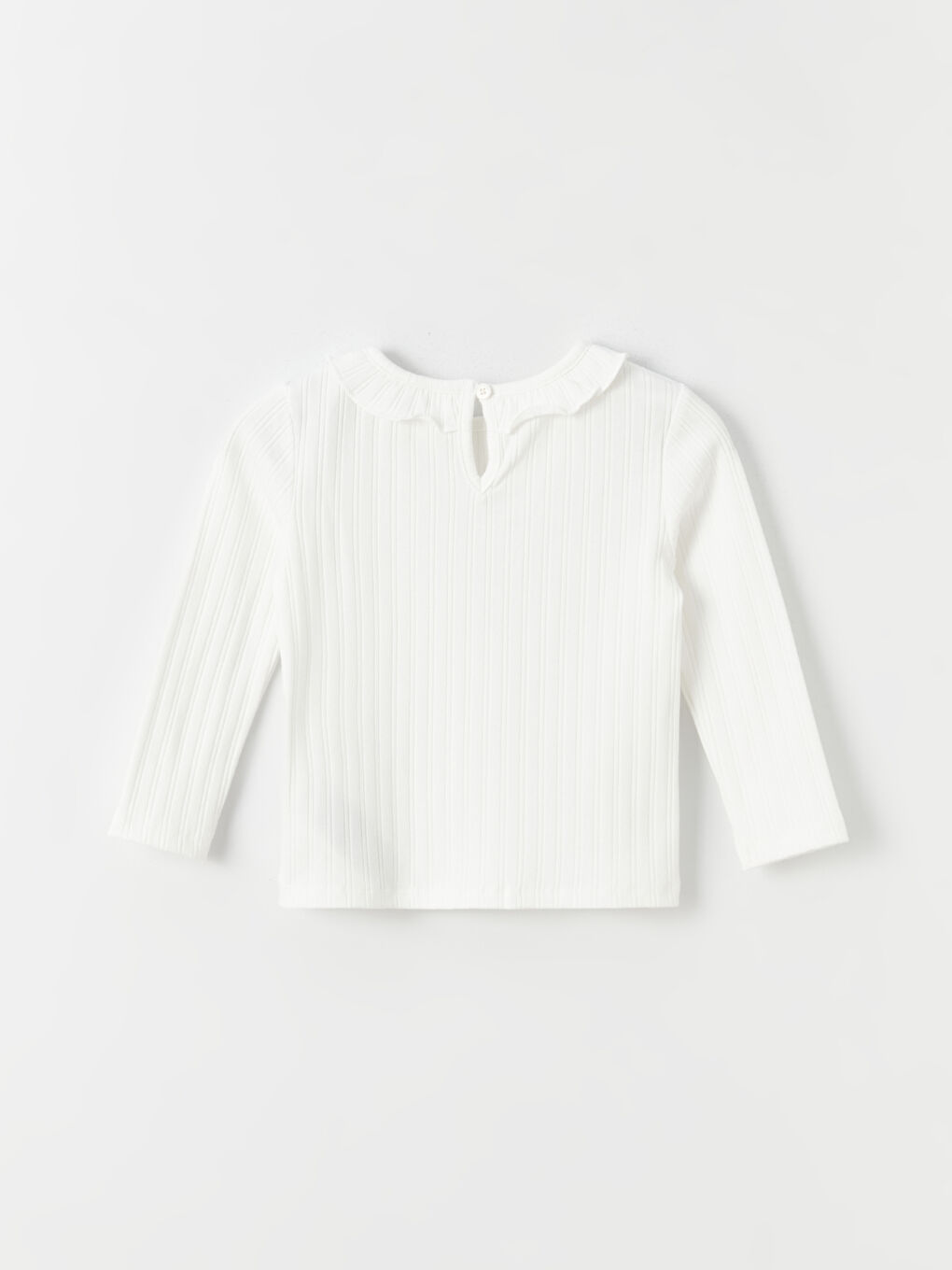 LCW baby Crew Neck Long Sleeve Baby Girls' T-Shirt -W35073Z1-FDJ