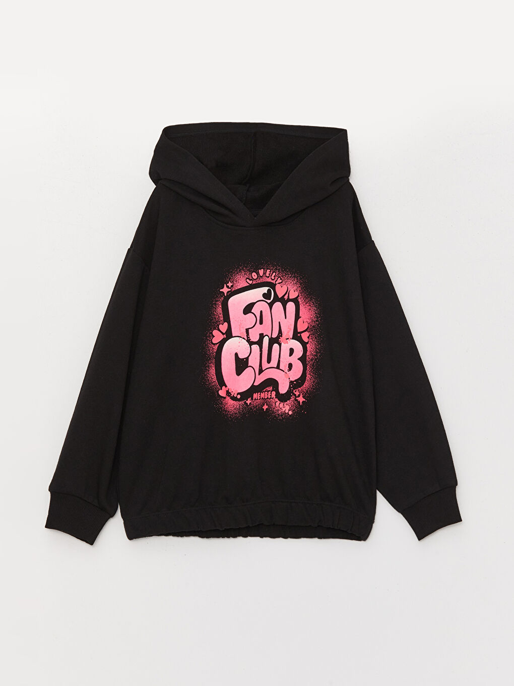 Printed Long Sleeve Girls' Hoodie -W35077Z4-CVL