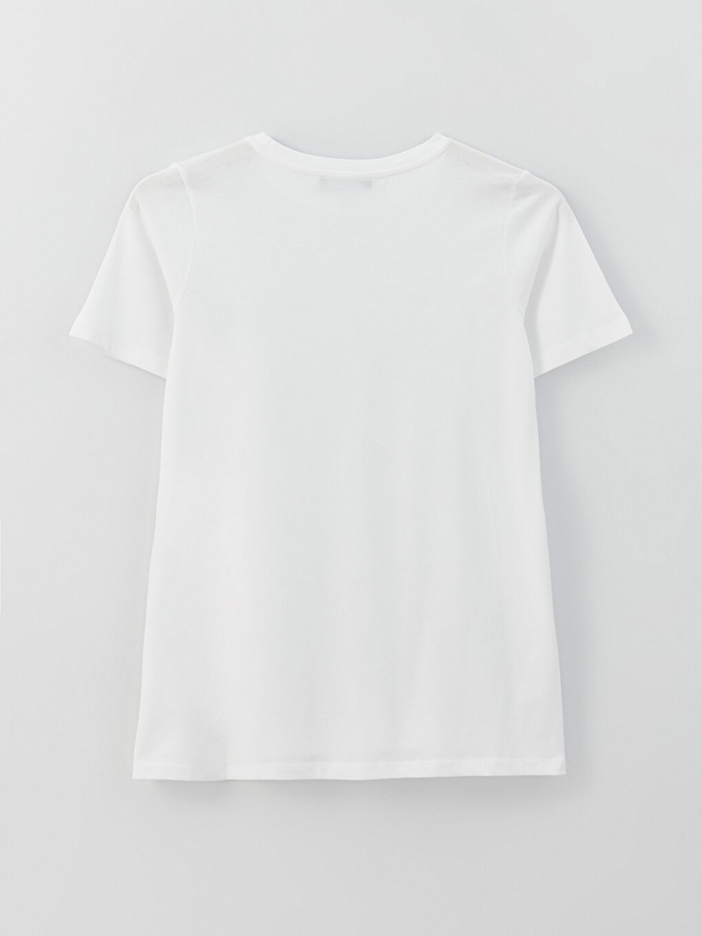 Crew Neck Plain Short Sleeve Maternity T-Shirt-6