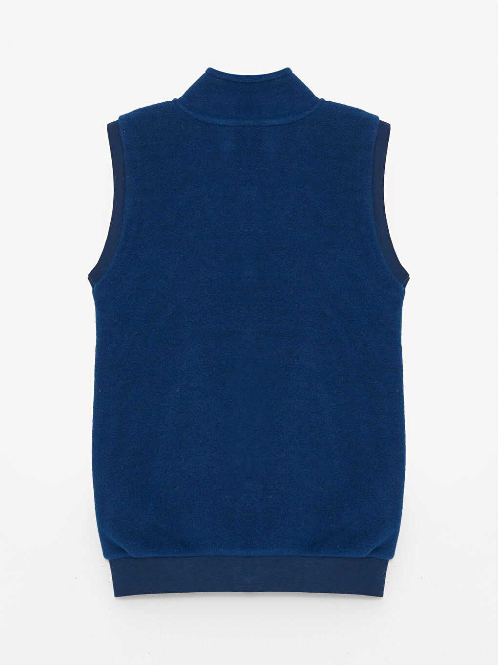 Lacivert Dik Yaka Polar Erkek Çocuk Fermuarlı Yelek-1