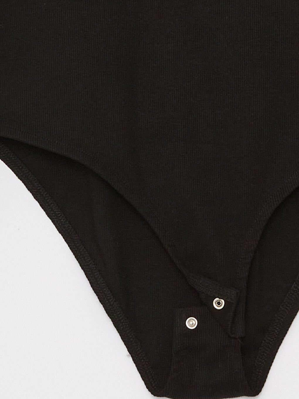 Crew Neck Long Sleeve Girls' Snap Closure Bodysuit-2