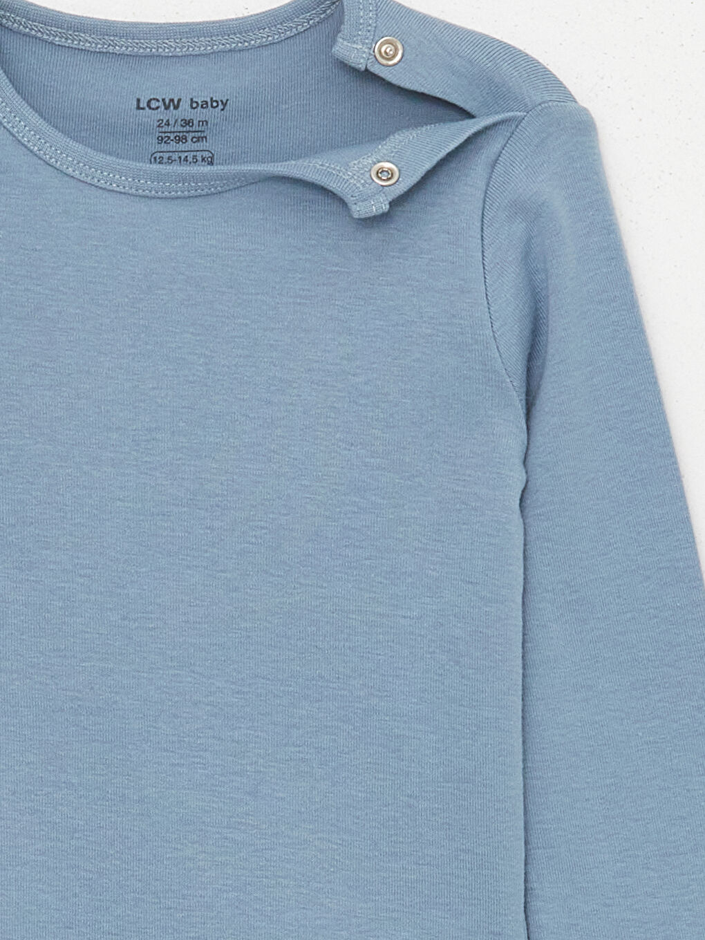 Body pentru Bebeluși Băieți cu Guler Rotund și Capse - Pachet de 5-3