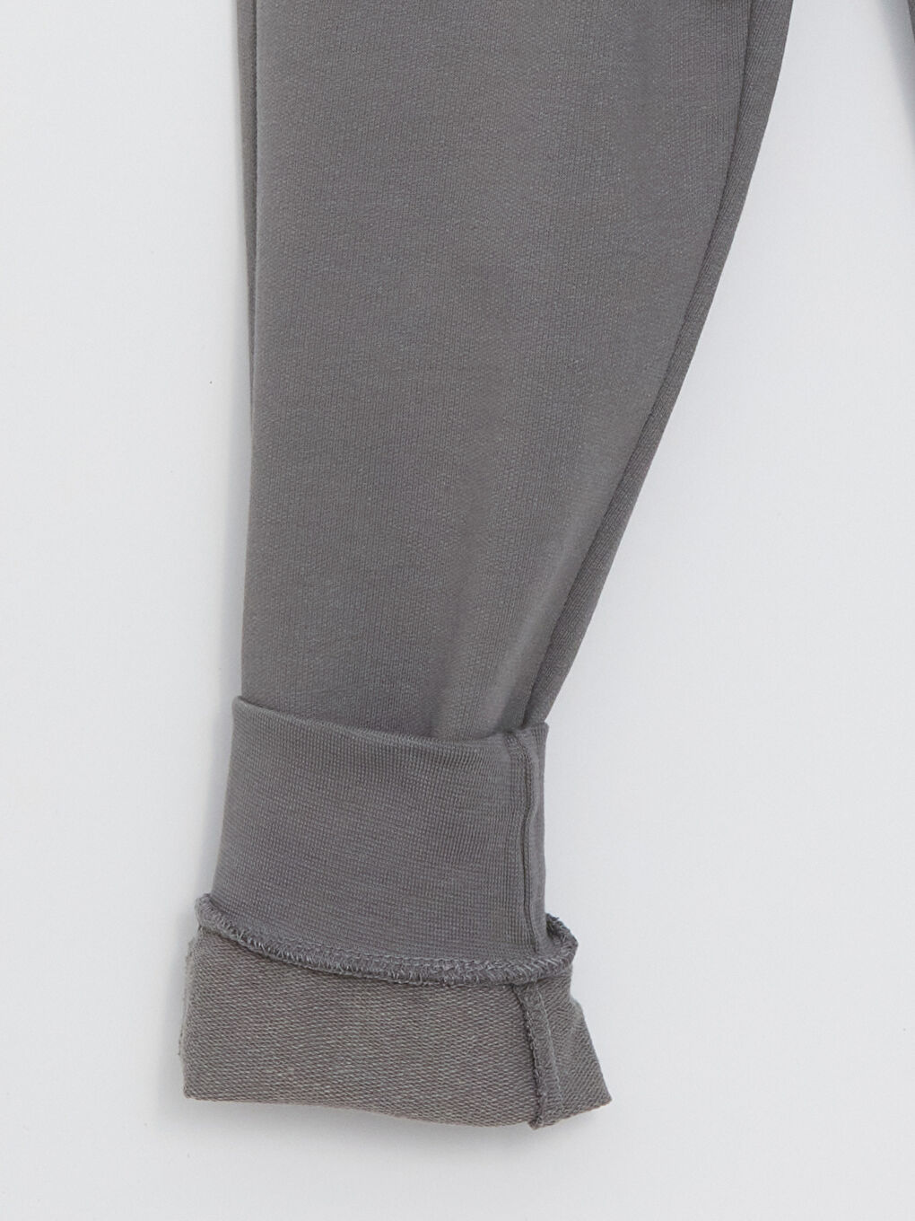Gri Beli Lastikli Erkek Çocuk Jogger Eşofman Altı-1