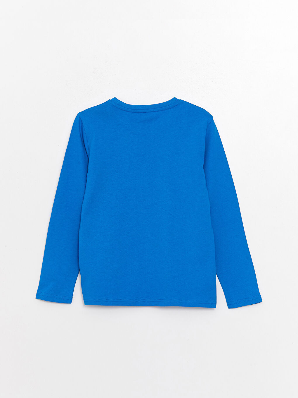 Crew Neck Printed Long Sleeve Boys' T-Shirt-1