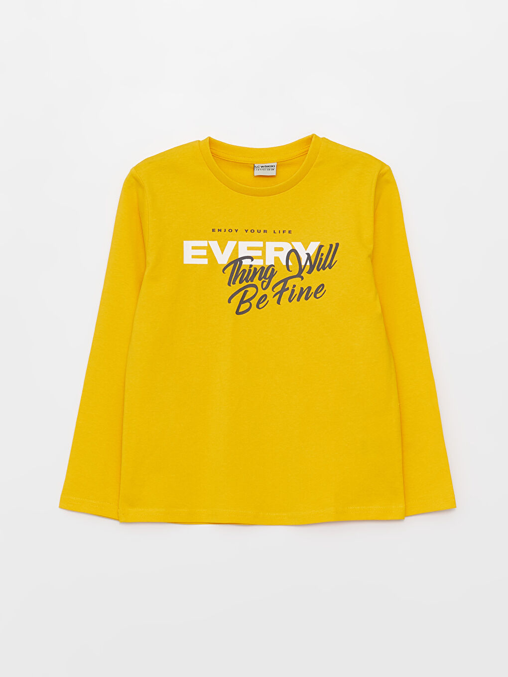 Rundhalsausschnitt Bedrucktes Langarm T-Shirt für Jungen