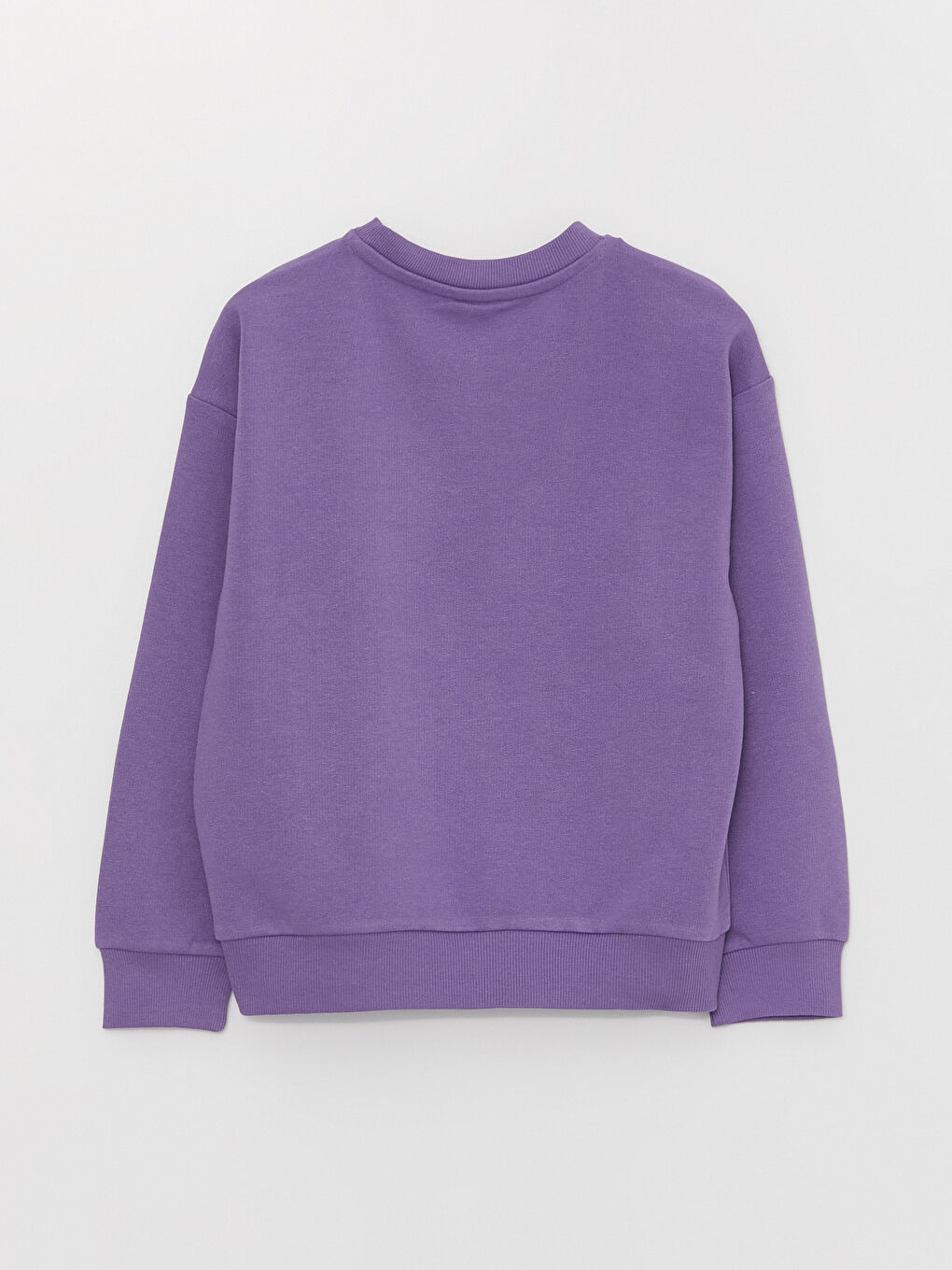 Crew Neck Printed Long Sleeve Girls' Sweatshirt-2