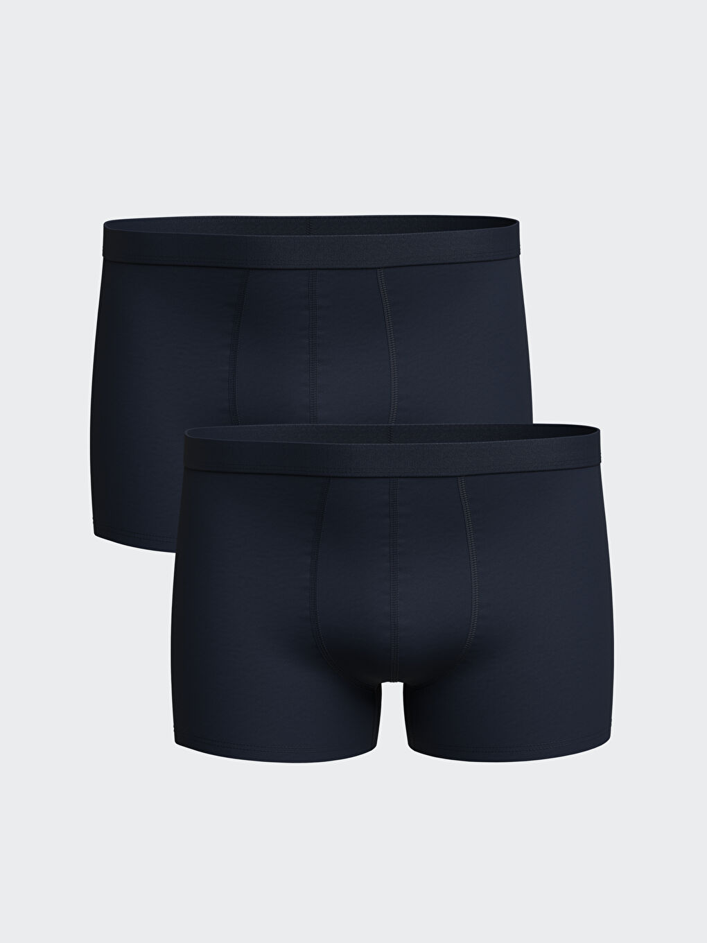 سراويل بوكسر قطن مطاطي عادي للرجال - مجموعتين