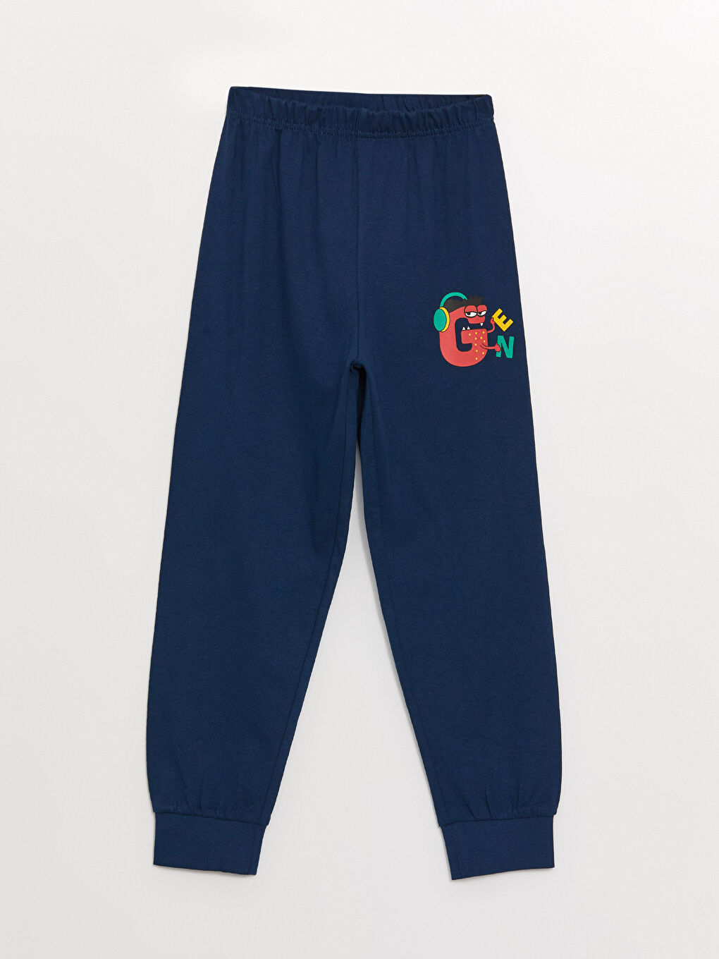 Set de Pijama pentru Băieți cu Mânecă Lungă și Imprimeu cu Guler Rotund-2