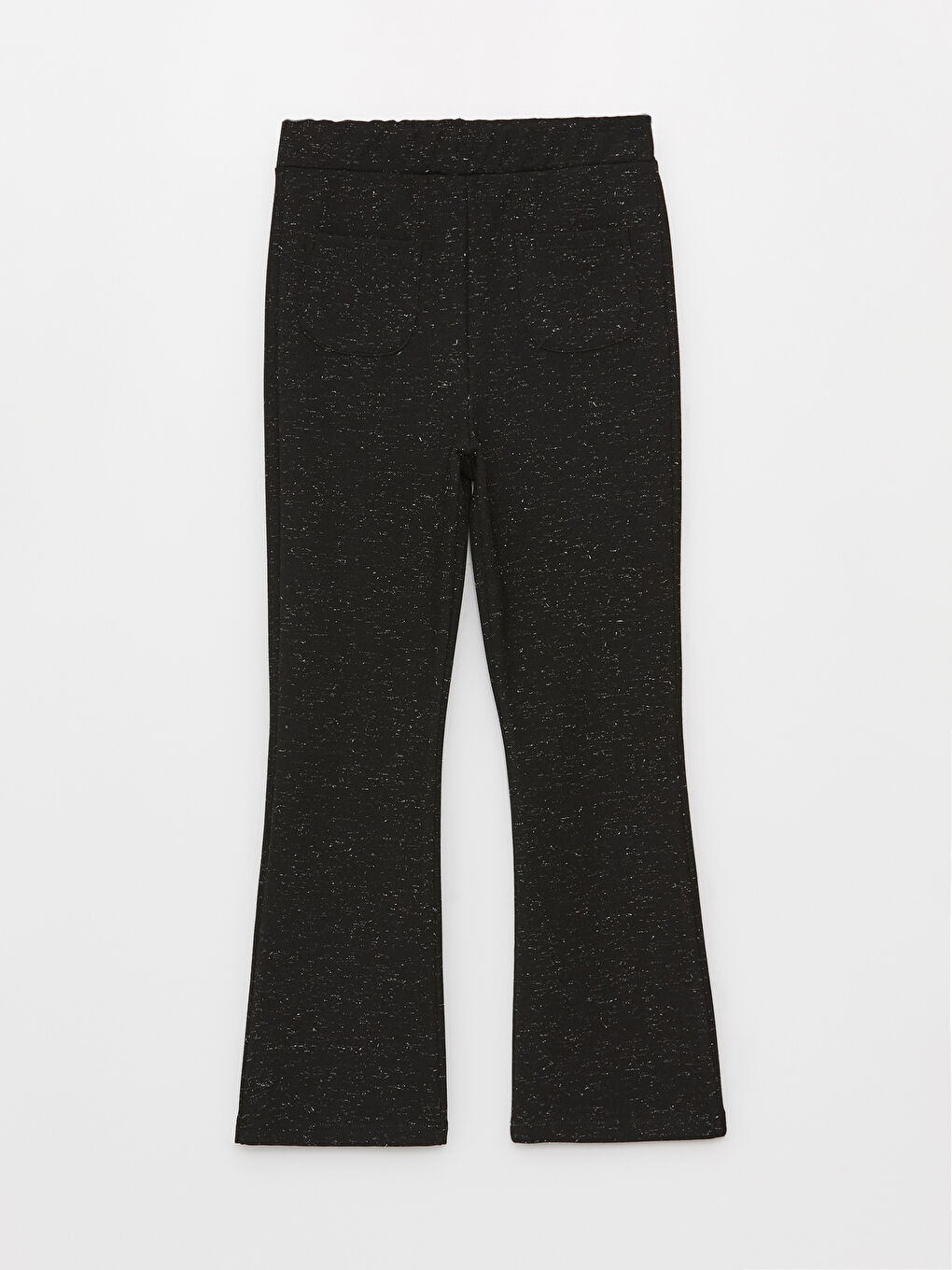 Siyah Beli Lastikli İspanyol Paça Kız Çocuk Tayt-2