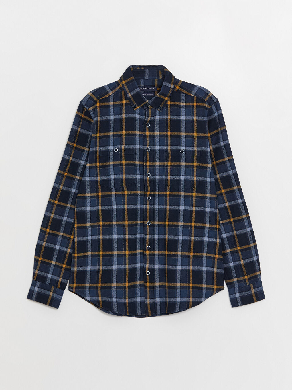 Chemise Écossaise à Manches Longues pour Hommes Coupe Régulière-5