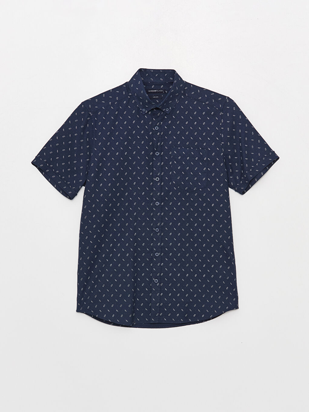 LC Waikiki Slim Fit Short Sleeve Patterned Men's Shirt -W35262Z8-LSJ