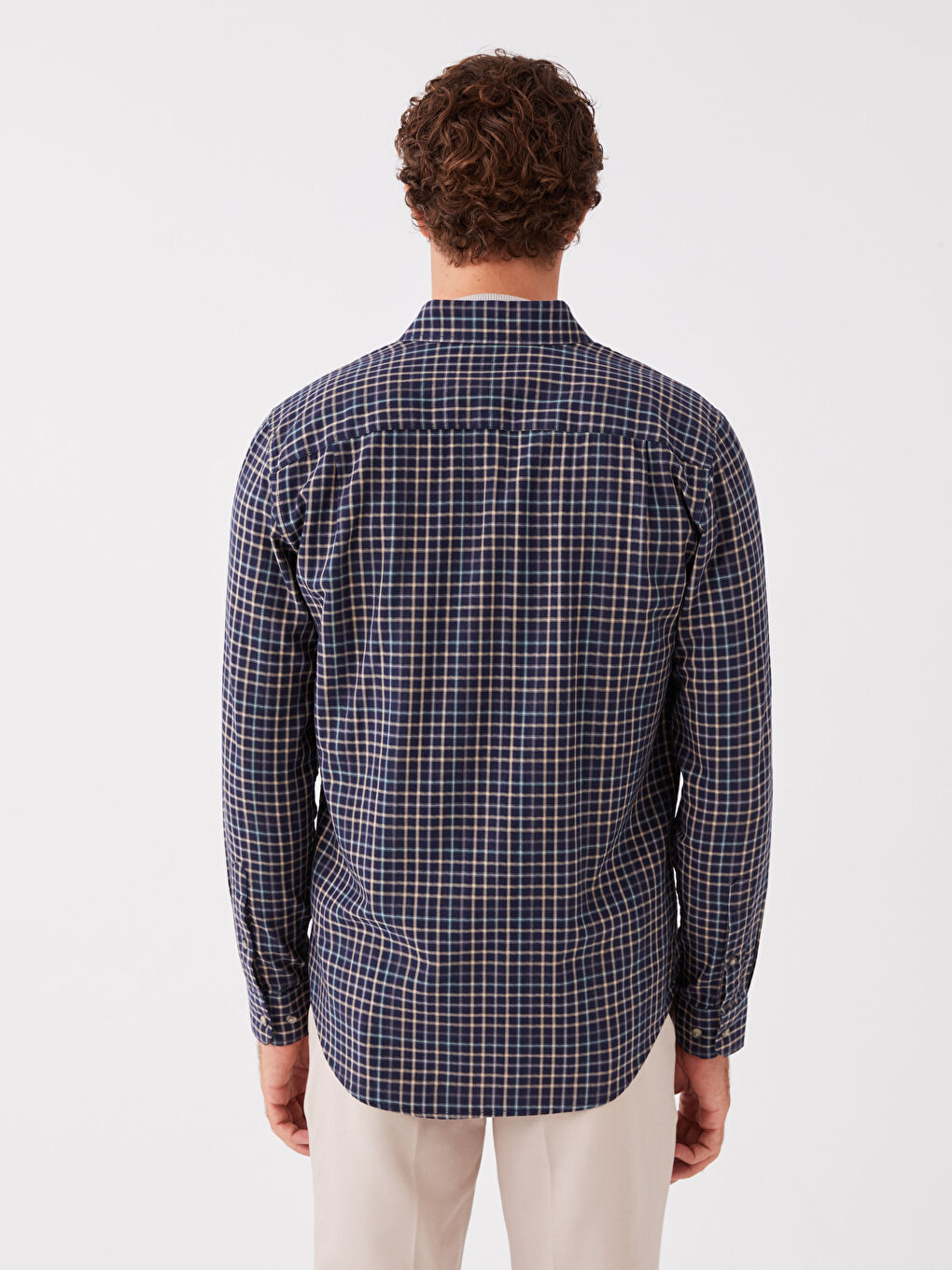 LCWAIKIKI Classic Regular Fit Long Sleeve Plaid Men's Shirt -W35263Z8-LN6