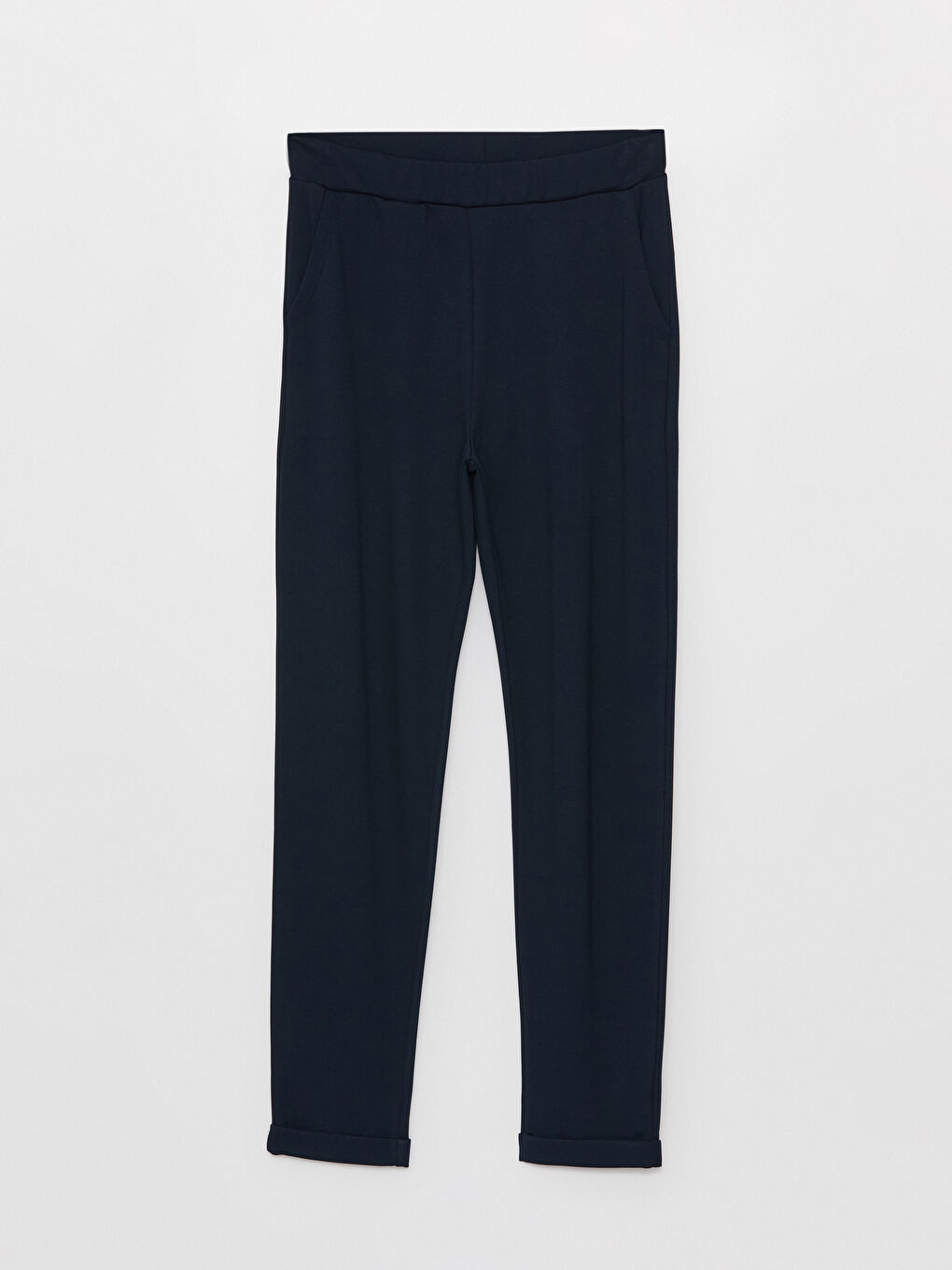 Women's Elasticated Waist Plain Sweatpants-5