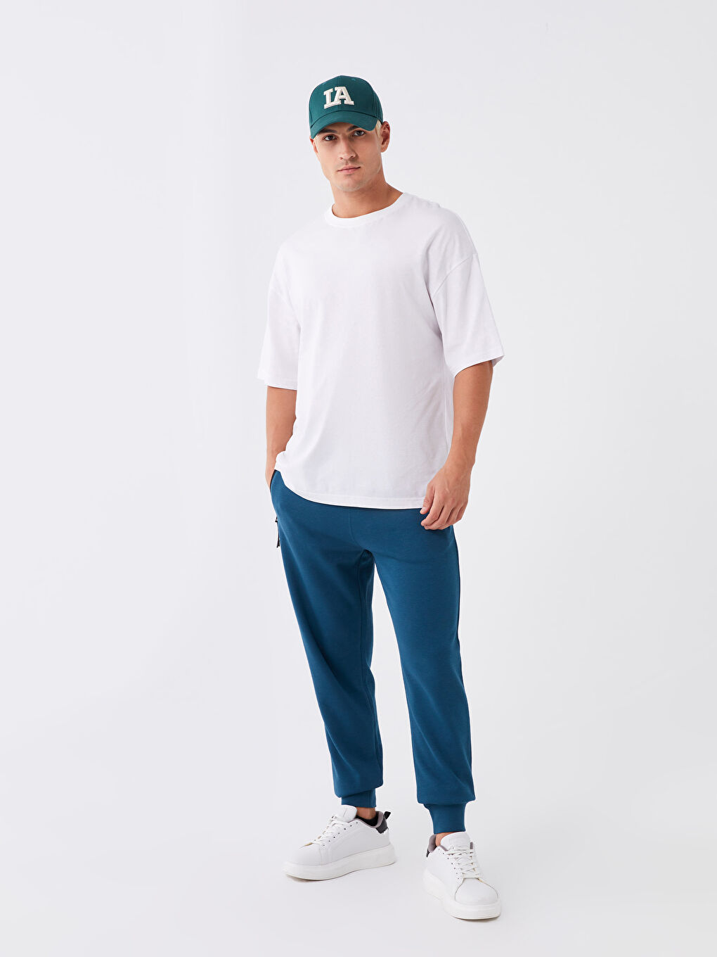 Xside Active Petrol Slim Fit Erkek Jogger Eşofman Altı - 1