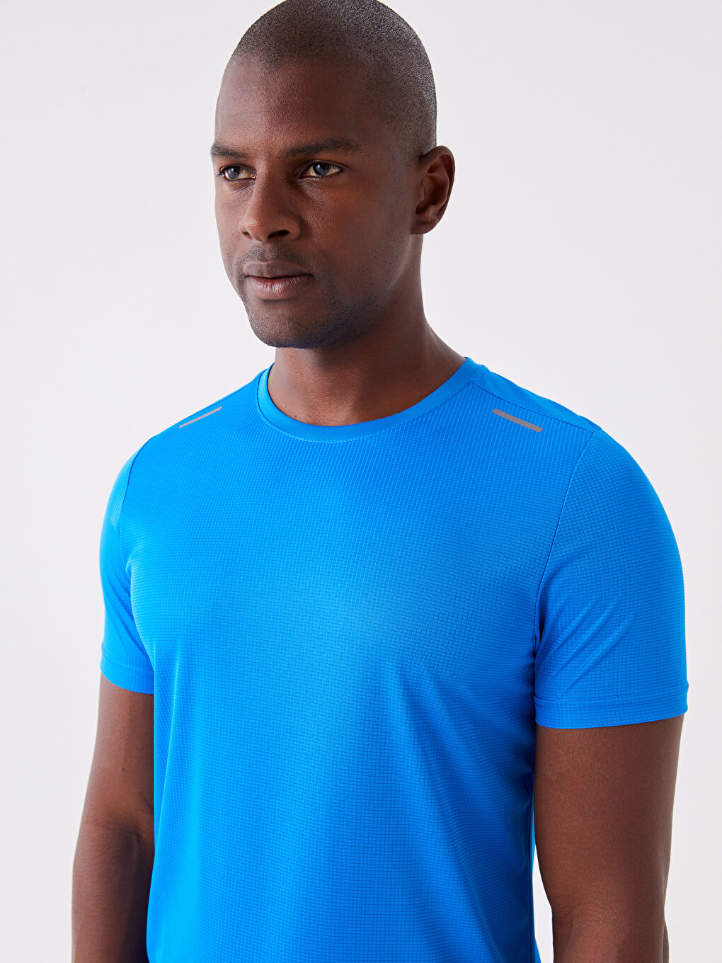Mavi DRY-TECH Bisiklet Yaka Kısa Kollu Erkek Spor Tişört-2