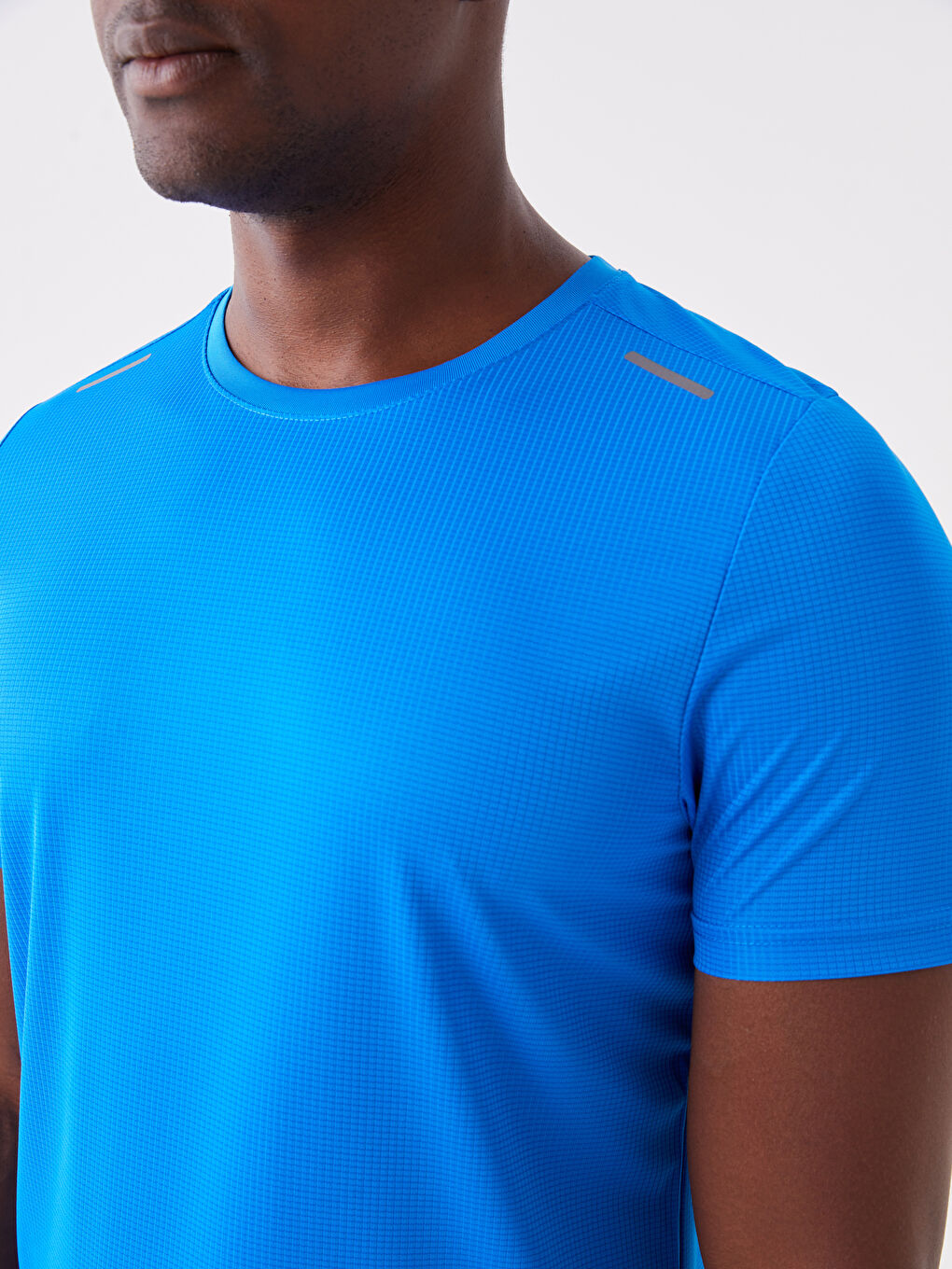 Mavi DRY-TECH Bisiklet Yaka Kısa Kollu Erkek Spor Tişört-3