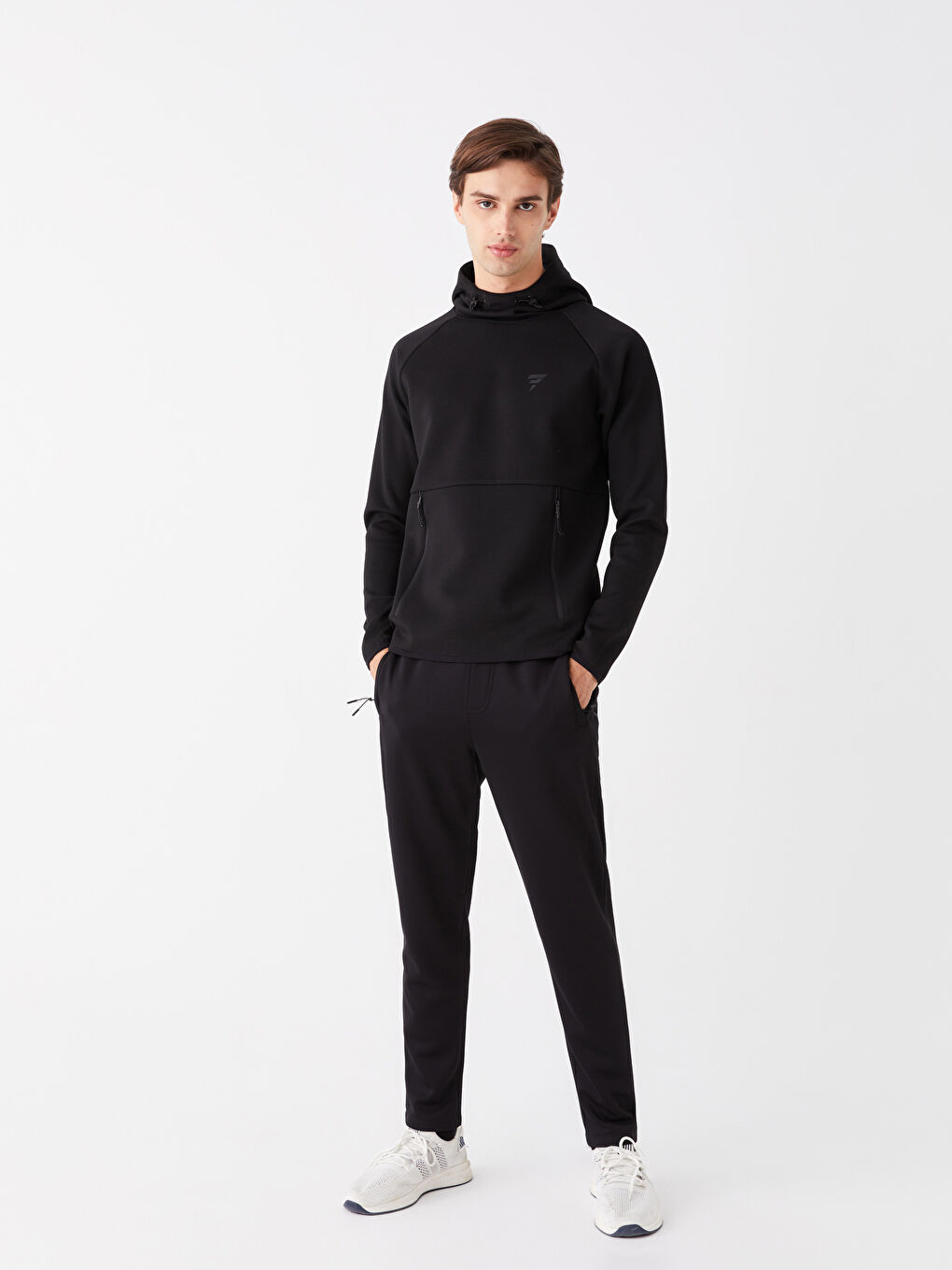 Siyah Standart Kalıp Erkek Eşofman Altı