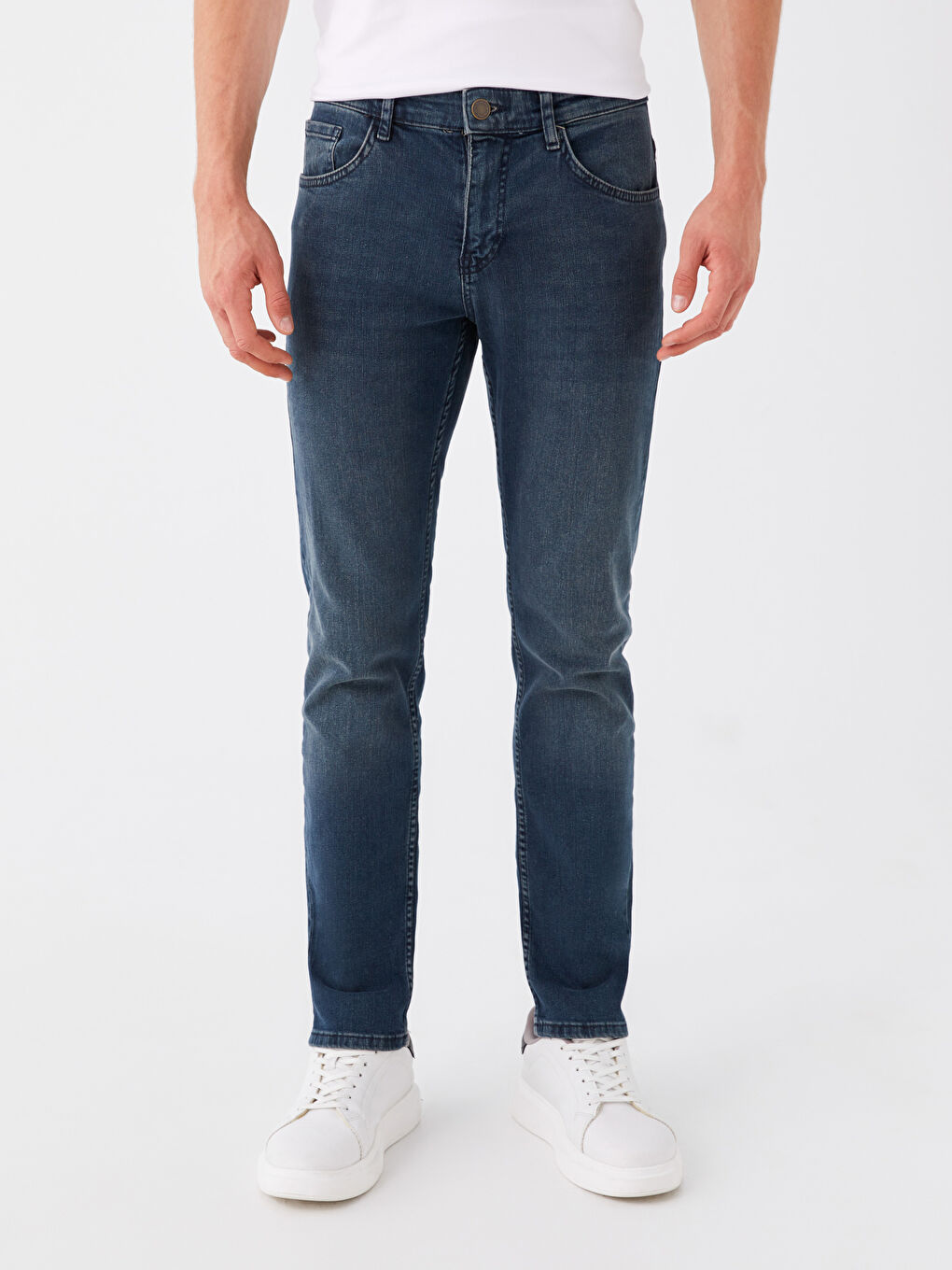 Yeşil 750 Slim Fit İnce Erkek Jean Pantolon-2