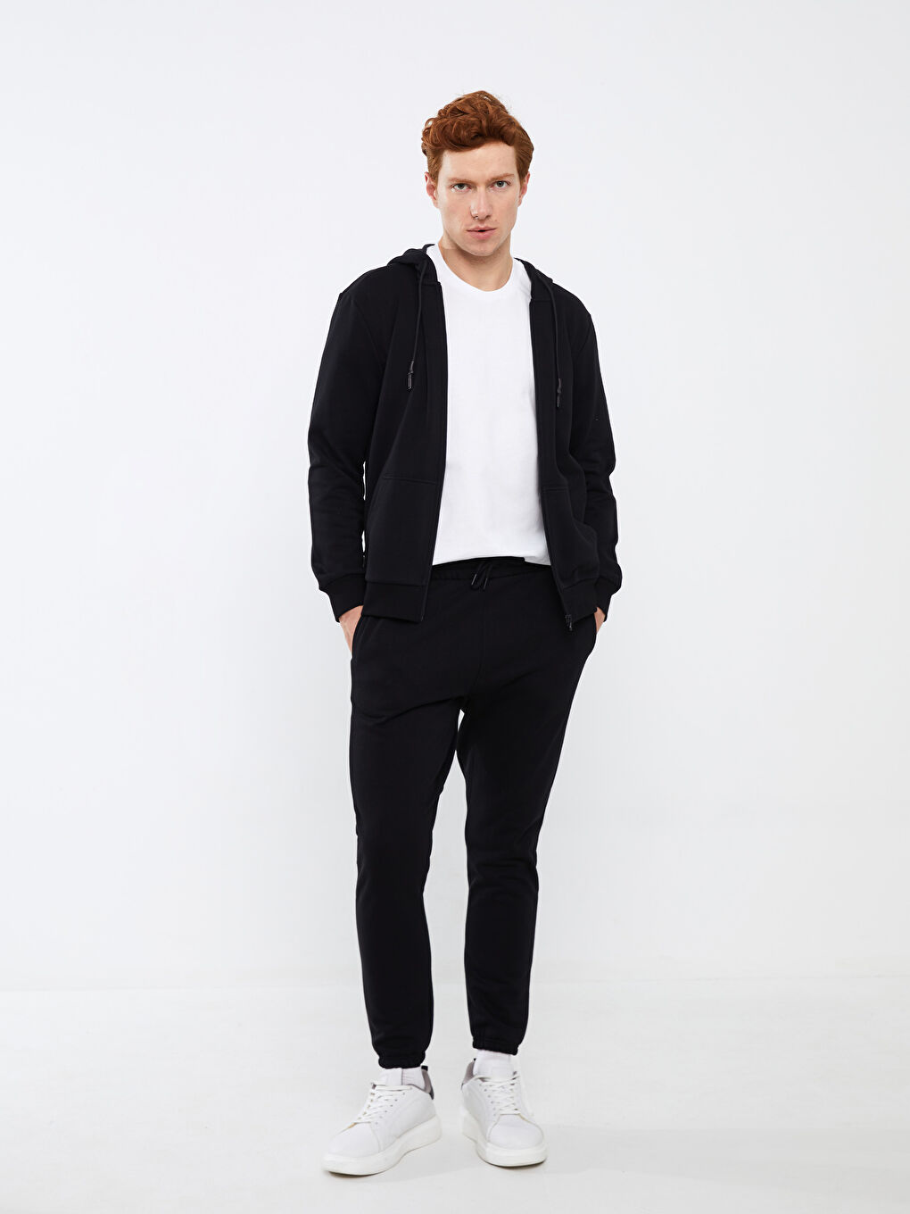 بنطلون رياضي رجالي تخين بقصة عادية-1