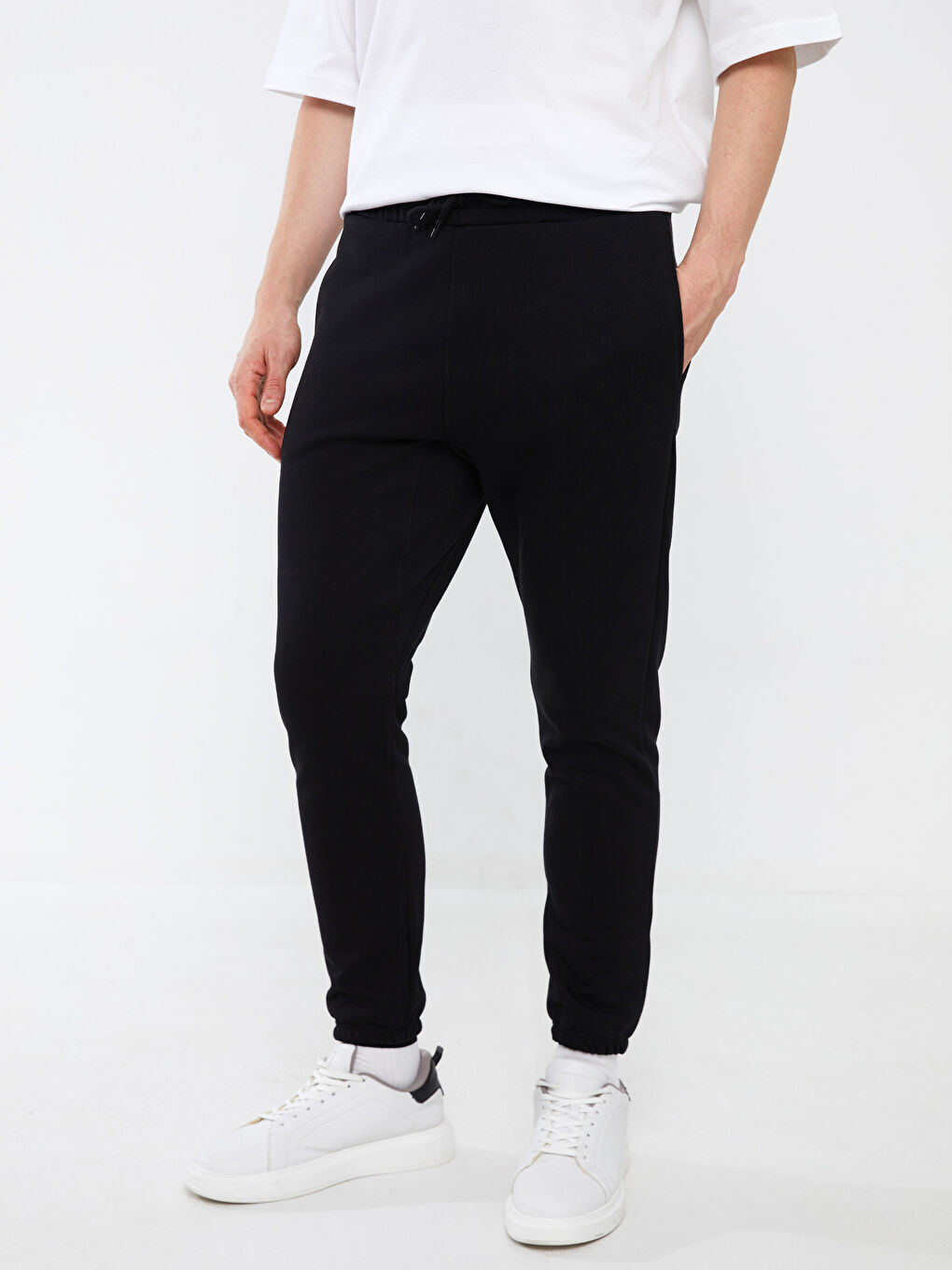 بنطلون رياضي رجالي تخين بقصة عادية-3